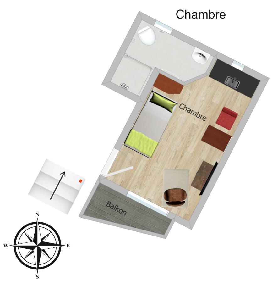 Ferienwohnung Schmuckkästle am Hafen Wiesbaden Exterior foto