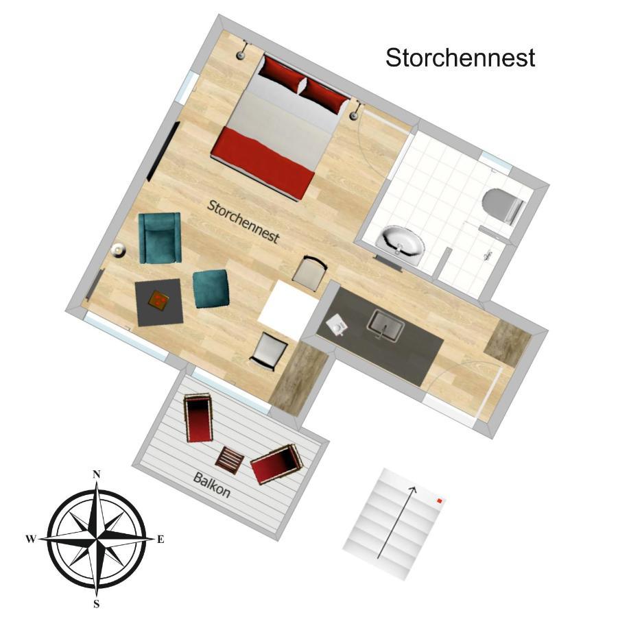 Ferienwohnung Schmuckkästle am Hafen Wiesbaden Exterior foto